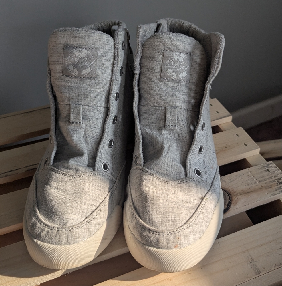 Gray High-Top Sneakers